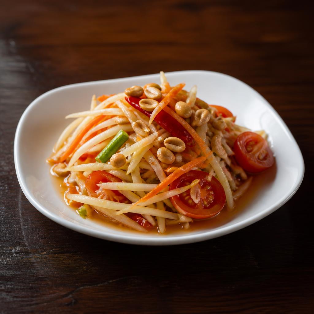 Spicy Thai papaya salad
