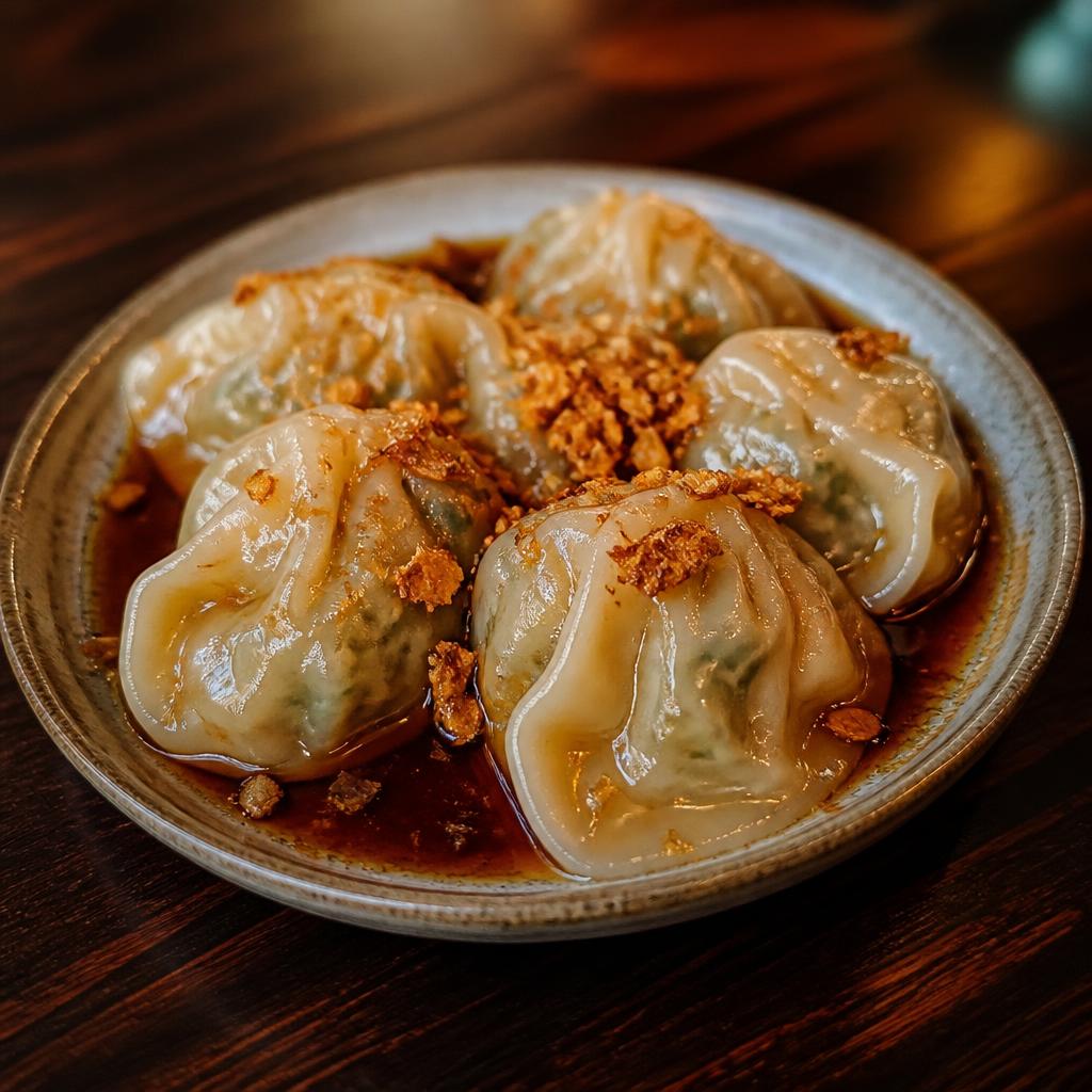 Steamed vegetable dumplings